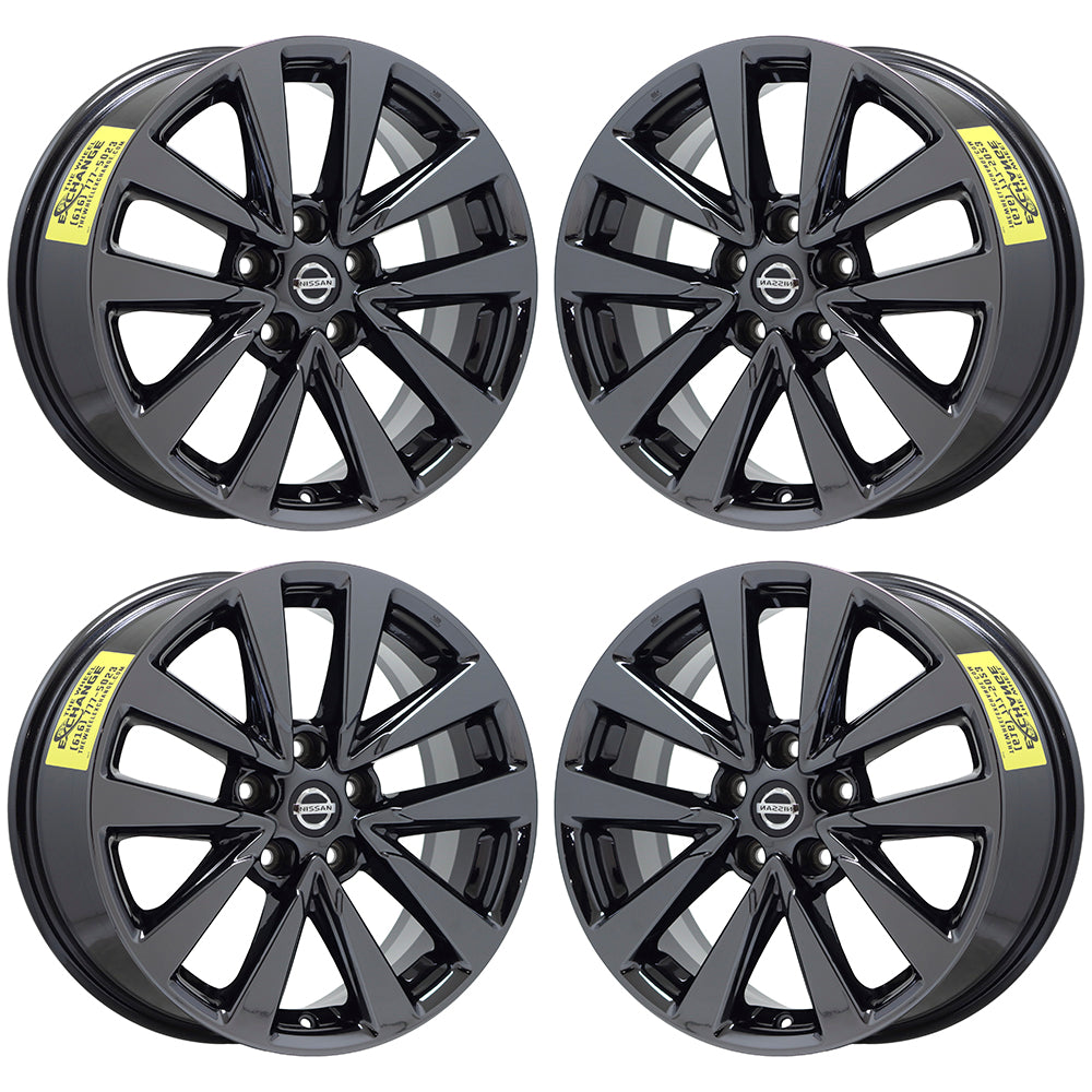 17" Nissan Altima Black Chrome wheels rims Factory OEM set 62719 EXCHANGE